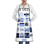 Oudrspo The Office Fun Grembiule da cucina per donna Uomo per cucinare Giardinaggio Bavaglini regolabili per la casa