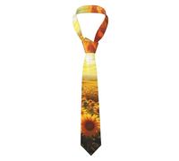 Oudrspo tramonto da sogno su un campo di girasoli, di seta