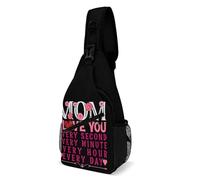 Oudrspo Una lettera a mia madre Borsa a tracolla per la festa della mamma per uomo e donna Borse a tracolla di grande capacità per ciclismo e corsa