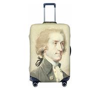 Oudrspo Usa Padre Fondatore Thomas Jefferson Copertura per Bagagli da Viaggio Spandex Protezione per Valigia Coperture per Bagagli Lavabili X-Large