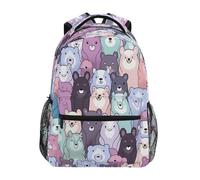 Oudrspo Zaino da viaggio impermeabile con simpatico orsetto, ideale per laptop, perfetto per l'università, per il tempo libero, leggero e resistente, per uomo e donna.