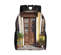 Oudrspo Zaino da viaggio per laptop, zaino leggero per uomo e donna, stile rustico, ideale per la porta d'ingresso o per un look casual da giorno.