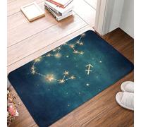 Oudrspo Zerbino resistente e morbido con il segno zodiacale del Sagittario, ideale per interni ed esterni, con suola in gomma, dimensioni 40 x 60 cm (16 x 24 pollici).