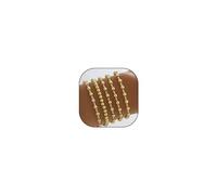 Oudtrof Braccialetti con perline in oro da donna placcati in oro 18 carati, braccialetto elastico con perline dorate, ipoallergenico, impilabile, regalo alla moda, One Size, Metallo, Nessuna pietra
