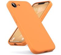 Oududianzi - Cover Compatibile con iPhone 16e/17e Silicone Liquido, Interno in Microfibra Morbida, Protezione Antiurto Resistente Aantigraffio Custodia iPhone 16e/17e Case - Arancione
