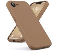 Oududianzi - Cover Compatibile con iPhone 16e/17e Silicone Liquido, Interno in Microfibra Morbida, Protezione Antiurto Resistente Aantigraffio Custodia iPhone 16e/17e Case - Caffè Marrone