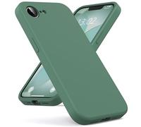 Oududianzi - Cover Compatibile con iPhone 16e/17e Silicone Liquido, Interno in Microfibra Morbida, Protezione Antiurto Resistente Aantigraffio Custodia iPhone 16e/17e Case - Verde Pino