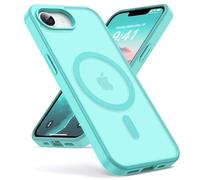 Oududianzi-Cover per iPhone 16e/17e Compatibile con MagSafe, Custodia Traslucida Posteriore PC Silicone TPU Bumper, Protezione Della Fotocamera, Cover Militare Antiurto Anti-Impronte-Blu Verde