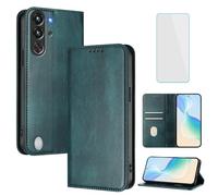 OUEAYIEN per ZTE Nubia Red Magic 10 Pro/10S Pro/10 Pro+ Custodia per telefono portafoglio con protezione per lo schermo RFID in pelle Flip Card Solt Custodia per telefono vintage per RedMagic 10 S Pro