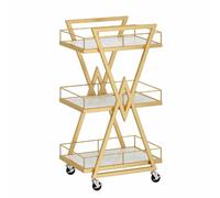 OUFEIJIA Carrello da salone in metallo a 3 livelli carrello organizer versatile carrello salone di bellezza vassoio di servizio per spa parrucchiere estetista