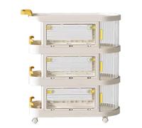 OUFEIJIA Carrello portaoggetti di grande capacità, con rotelle, per cucina, bagno, uso domestico