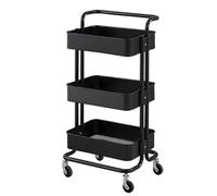 OUFEIJIA Carrello portaoggetti in metallo con ruote, organizer mobile, scaffalatura per cucina, uso domestico