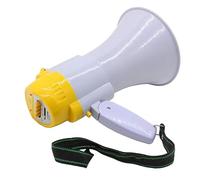 OUFEIJIA EUR Megafono Portatile con registratore vocale e Controllo del Volume, megafono PA for Allenatori Sportivi ed esercitazioni di Sicurezza