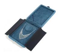 OUFEIJIA EUR Scatola portagioie blu, custodia foderata in microfibra e flanella for collane di diamanti, anelli spettacoli teatrali(18.5 * 25.5 * 5CM)
