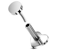 OUFER Body Piercing 16G Titanium Threadless Helix Lip Labret Piercing Stud Bar Jewellery 5/6/8/10/12mm Cartilage Earrings
