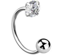 OUFER Body Piercing 20G 8mm Threadless Horseshoe Nose Septum Ring Hoop