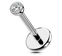 OUFER Body Piercing 5/6/8/10/12mm Lip Labret Stud Tragus Titanium Threadless Helix Cartilage Stud Bar Piercing Jewellery Push in Labret Piercing Lip Stud 20G Helix Piercing