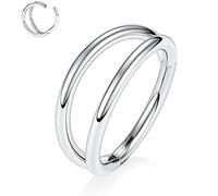 OUFER Body Piercing Helix Earrings 16G Cartilage Conch Piercing Helix Earring Hoop Hinged Segment Ring 316L Surgical Steel Septum Nose Ring Tragus Daith Earrings Piercing Jewellery