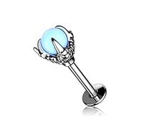 OUFER Body Piercing Helix Piercing 16G Orecchino Trago 316L Stainless Steel Dragon Claw Trago Piercing Labret Piercing Lip Rings Conch Piercing Helix Orecchino