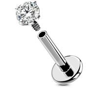 OUFER Body Piercing Helix, piercing per labbro e labbro 16 G, internamente, in titanio, per trago e cartilagine