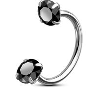 OUFER Body Piercing Horseshoe Nose Ring Hoops 20G Nostril Piercing Jewellery Titanium Septum Rings Internally Helix Tragus Daith Lip Eyebrow Earring Piercings Jewelry Women Men 6mm/7mm/8mm