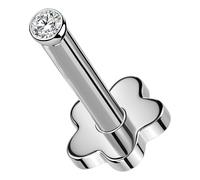 OUFER Body Piercing Labret Piercing 16G Lip Stud Threadless Helix Conch Bar 5/6/8/10/12mm Tragus Piercing Jewellery Titanium Helix Medusa Jewelry Flat Back Earrings