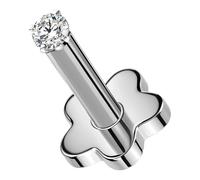 OUFER Body Piercing Labret Piercing Jewelry 16G Lip Stud Threadless Conch Earrings 5/6/8/10/12mm Tragus Bar Jewellery Titanium Helix Medusa Flat Back Earrings Lip Piercings