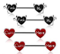 OUFER Body Piercing per Capezzoli, 4 Pezzi, in Acciaio Inox 316L, per Donne, Acciaio Inossidabile