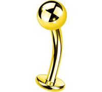 OUFER Body Piercing Threadless Belly Button Bars Titanium Navel Piercings Jewellery 14G Curved Barbell Navel Bars 10/12/14/16mm Floating Belly Bars Piercing Women Men