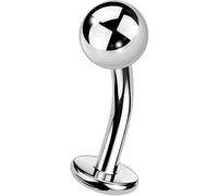 OUFER Body Piercing Threadless Belly Button Bars Titanium Navel Piercings Jewellery 14G Curved Barbell Navel Bars 10/12/14/16mm Floating Belly Bars Piercing Women Men