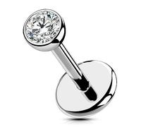 OUFER Body Piercing Titanio 20G Helix Piercing Stud 5/6/8/10/12mm Senza Filo Helix Cartilagine Stud Bar Piercing Gioiello