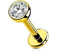 OUFER Body Piercing Titanium Helix Earring Conch Lip Labret Piercing 16G 6/8/10/12mm Gold Helix Tragus Earring Piercing Jewellery