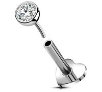 OUFER Body Piercing Titanium Helix Piercings Threadless Lip Stud Bar 16G 5/6/8/10/12mm Tragus Conch Labret Piercing Earring Jewellery