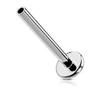 OUFER Body Piercing Titanium Push in 16G Labret Lip Tragus Helix Earring Stud Piercing Replacement Bar 6/8/10/12mm Threadless Lip Labret Conch Bar