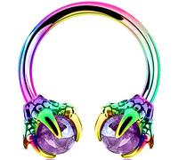 OUFER Orecchino a elica Orecchini a Ferro di Cavallo 18G Piercing al labretto in Acciaio Chirurgico 316L Orecchino a elica Tragus Daith Cartilage Hoop