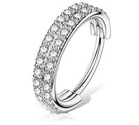 OUFER Orecchino Trago Helix 16G Clear CZ Donna 316L Surgical Steel Tragus Daith Earrings Piercing Jewellery Naso