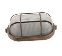 OUFGXZL Lampada da Parete Ovale a LED, Lampada da Sauna in Rame Antico for Uso Interno ed Esterno, Design Antipolvere e antideflagrante for luoghi umidi
