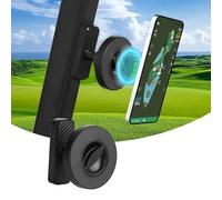 OUGEDRIVE Supporto magnetico per telefono da golf cart, supporto magnetico ultra resistente con rotazione a 360°, impugnatura regolabile, accessori per montaggio su carrello da golf leggero rimovibile