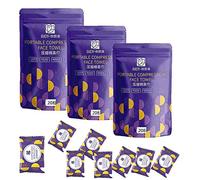 OUGEER 3*20 Pezzi Mini Asciugamani Compressi Monouso Portatili in Cotone Compresso Fazzoletti per Viaggi, Sport,Ssalone Bellezza,Aumentare le dimensioni, addensare (dimensioni: 25 * 35 cm)