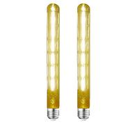 OUGEER LED Lampadina Vintage Edison 6W E27 300MM,T30 Tubolare Lampadine LED E27 Luce Calda 2700K Non Dimmerabile,600lm Stile Retro Decorativo Filamento Vintage-2 Pezzi