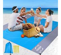 OUGEP Coperta da Spiaggia Picnic Impermeabile Grande 230x200cm Portatile Telo