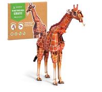 Ougist Puzzle di carta 3D per bambini età 4-8, Preschool fai da te Craft Learning Toys, regalo di compleanno per ragazzi e ragazze (giraffa, 113 pezzi)