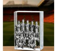 ougiver Personalizzato 3D Crystal Photo Laser - Personalizzato rettangolare forma alta cubo immagine regali per compleanno, matrimonio, anniversario, Natale