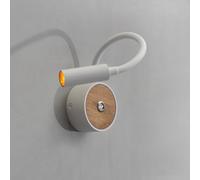ouglres Applique a LED con interruttore, lampada da parete moderna bianca con collo di cigno, lampada da lettura, per letto, camera, scala, sala da pranzo, bagno, soggiorno,