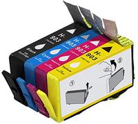 Ouguan, 4 pz, cartucce di inchiostro compatibili con HP 903 903XL, (1 nero, 1 ciano, 1 magenta, 1 giallo), per stampanti HP OfficeJet 6950 6960 6970 6975 All-in-One