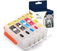 Ouguan® - 5 cartucce di inchiostro ricaricabili vuote T2621 26 XL, compatibili con stampanti EPS xp-820 XP-600 XP-605 XP-700 XP-800 XP520 XP620 XP625