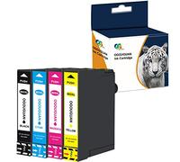 Ouguan - Cartucce d'inchiostro compatibili per Epson 603 XL per Epson XP-3100 XP-4100 XP-2100 XP-2105 XP-3105 XP-4105 WorkForce WF-2810 WF-2830 WF-2835 WF-2850, 1 nero/1 ciano/1 magenta/1 giallo