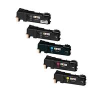 Ouguan® - Cartuccia di toner compatibile per Xerox Phaser 6125 6125N 6125 V 6125 W - (2nero 1 ciano 1 magenta 1 giallo)