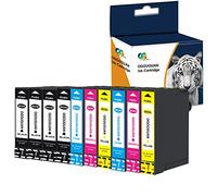 Ouguan Compatibile con cartuccia d'inchiostro di ricambio per Epson 603XL 603 per Epson XP-3100 XP-4100 XP-2100 XP-2105 XP-3105 XP-4105 WF-2810 WF-2830 WF-2835 WF-2850-4Noir, 2Cian, 2Magenta, 2Giallo