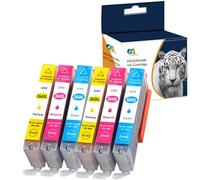 Ouguan® Compatibile per HP 364 XL Cartucce per stampante HP Deskjet 3070A 3520 Officejet 4620 4622 Photosmart 5510 5515 5520 5524 6510 6520 7510 7520 B010a B109a (2 Ciano, 2 Magenta, 2 Giallo)
